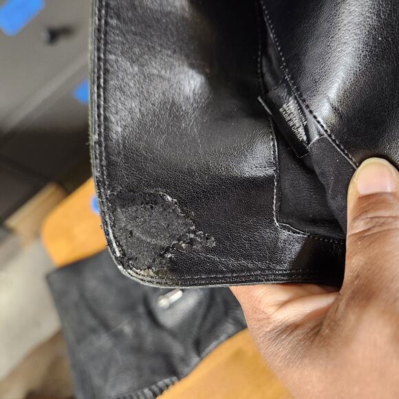 Black Leather Womens Sz 9.5 Vince Camuto Kreston Tall Knee-High Boots Riding - Picture 7 of 9